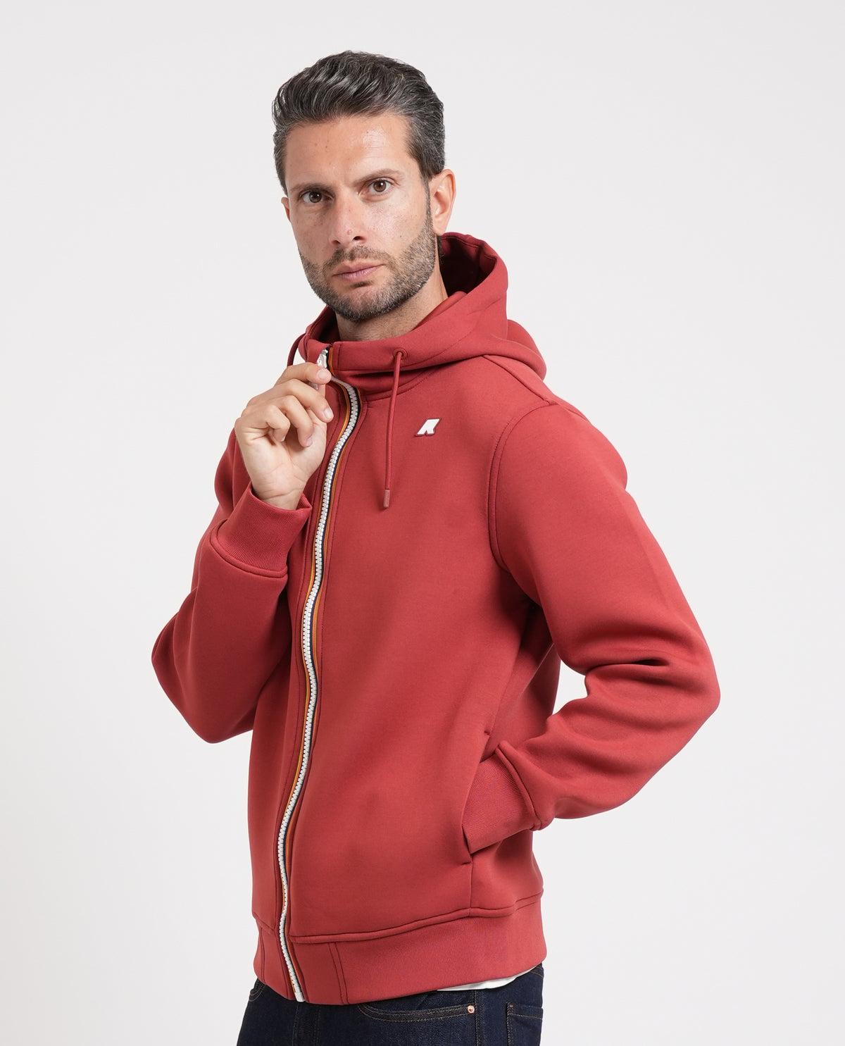 Felpa uomo Rainer K-way con cappuccio e logo 