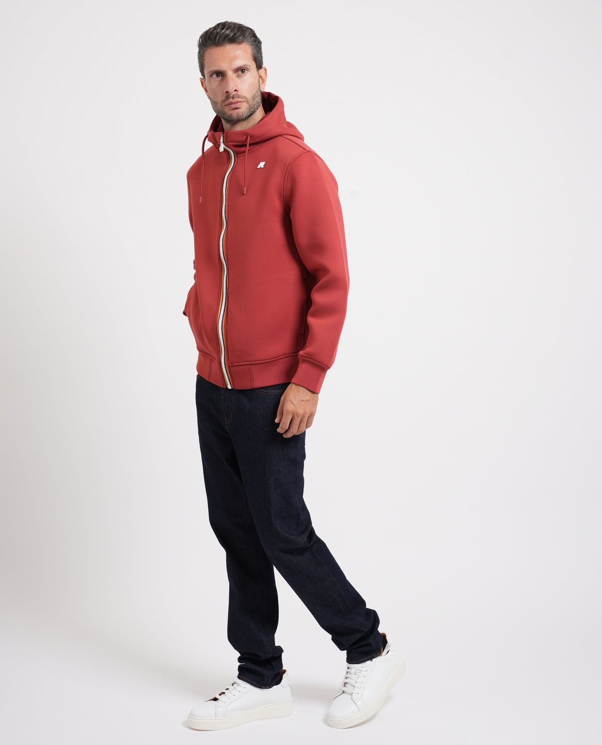 Felpa uomo Rainer K-way con cappuccio e logo 