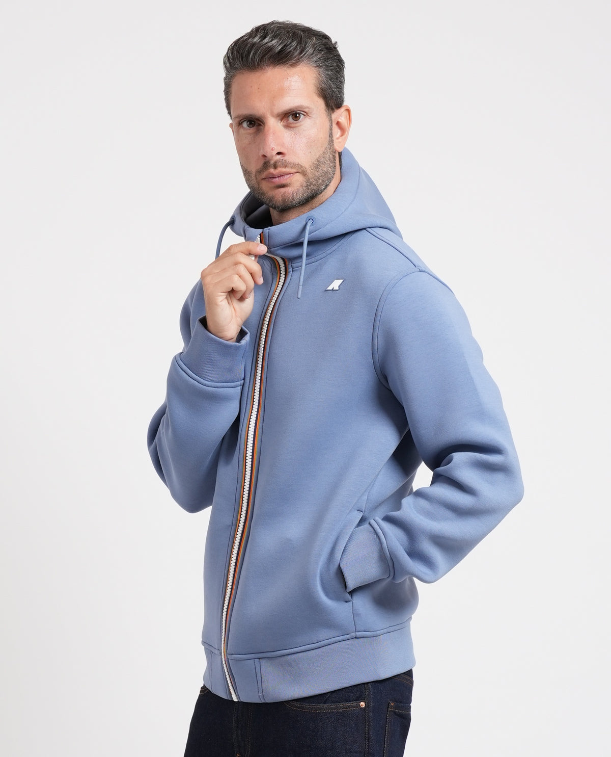 Felpa uomo Rainer K-way con cappuccio e logo 