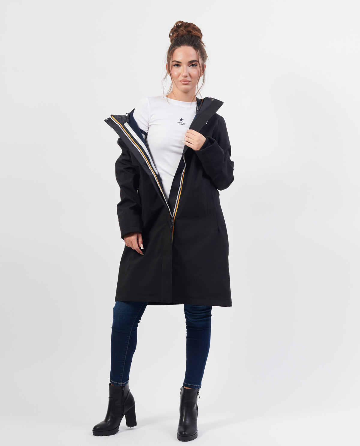 Giacca donna Stephy Bonded di K-way a tre quarti 