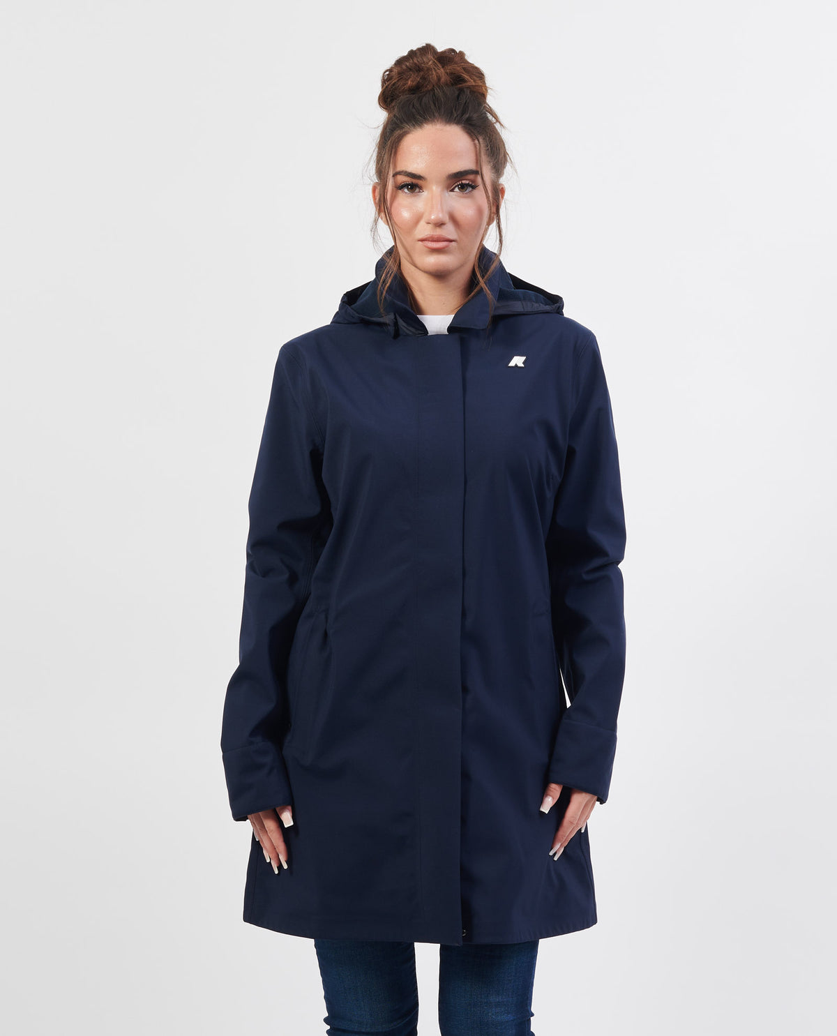 Giacca lunga donna Mathy di K-way con cappuccio 