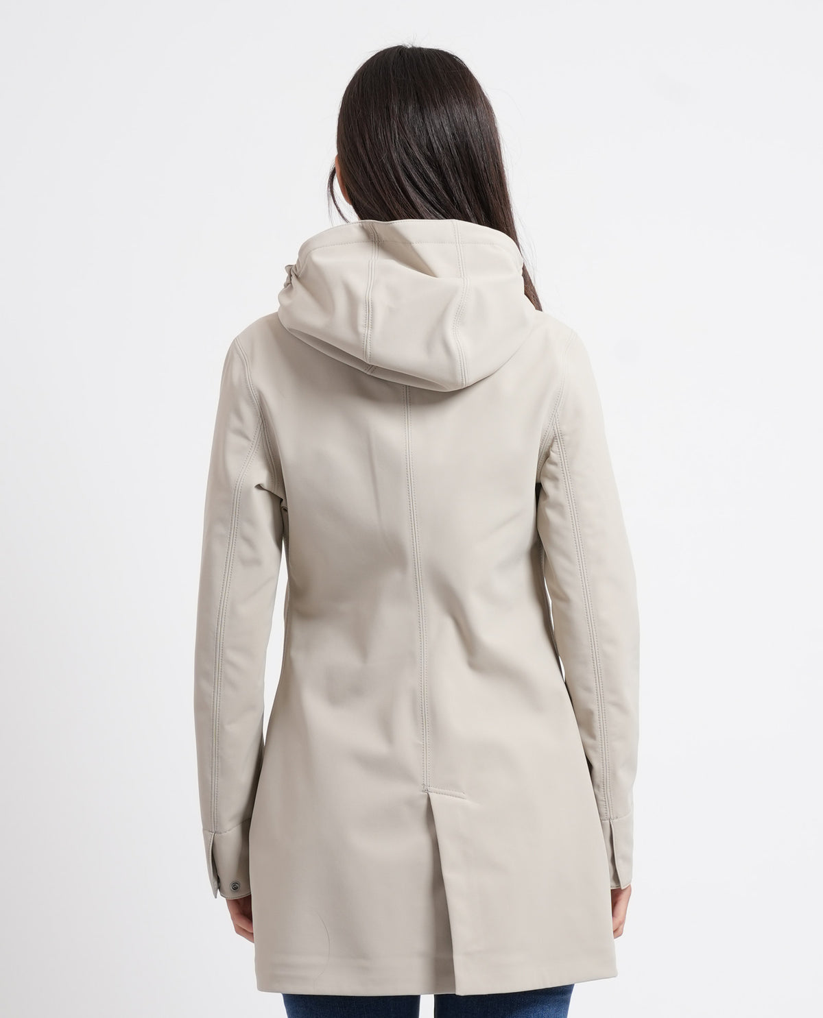 Giacca lunga donna Mathy di K-way con cappuccio 