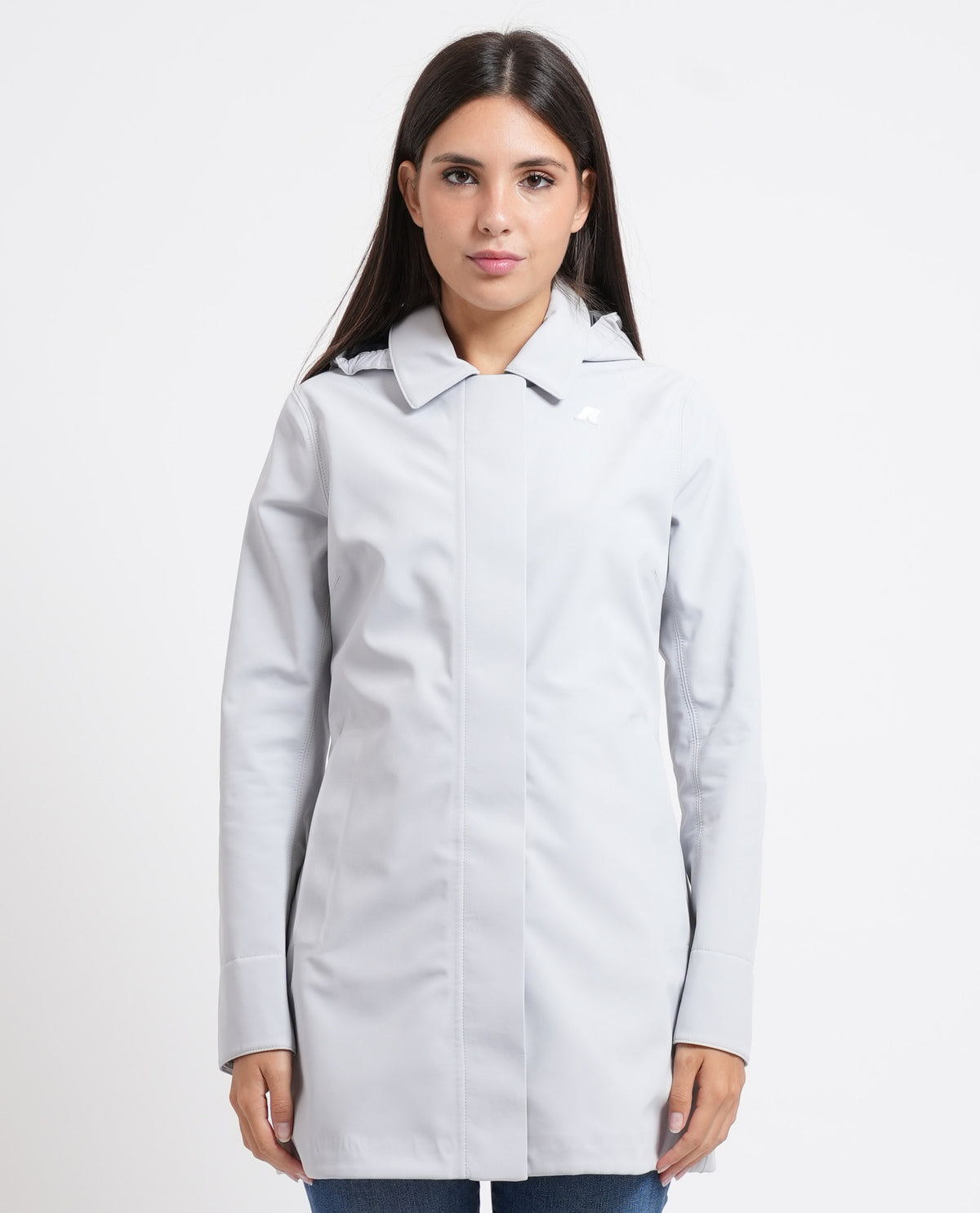 Giacca lunga donna Mathy di K-way con cappuccio 