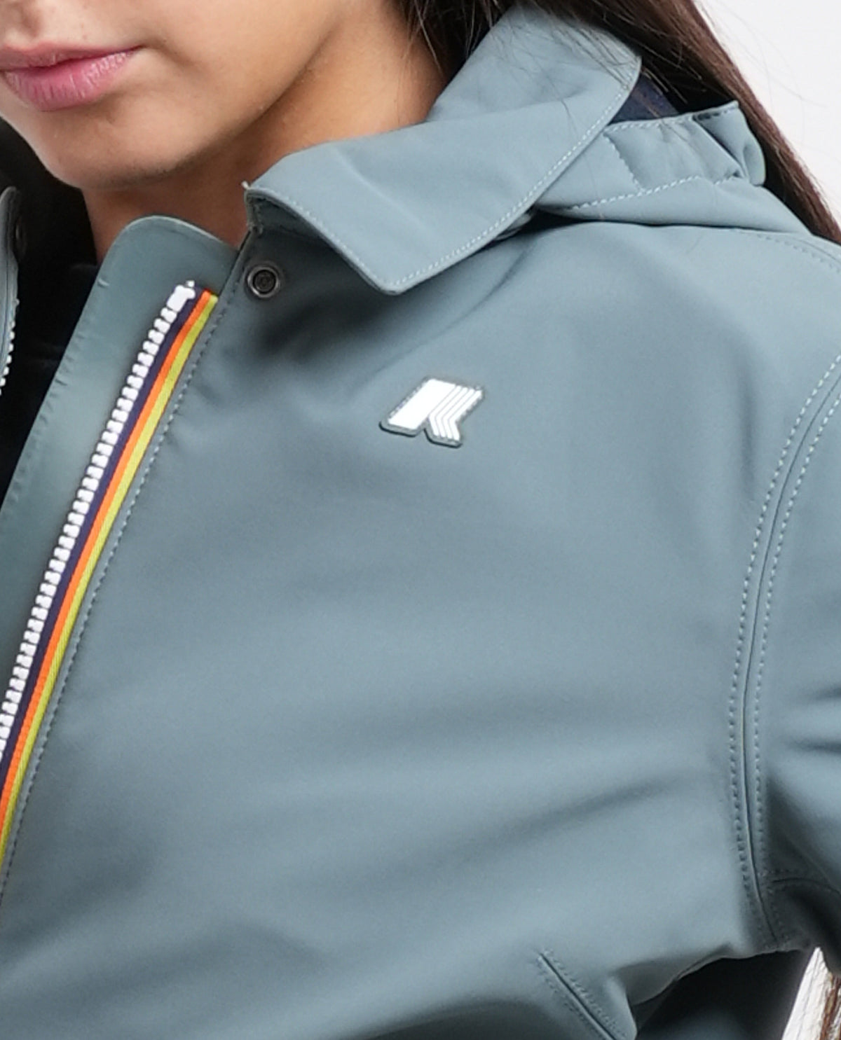 Giacca lunga donna Mathy di K-way con cappuccio 