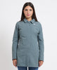 Women's long Mathy jacket by K-way with hood