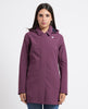 K-way women's Mathy long jacket with hood