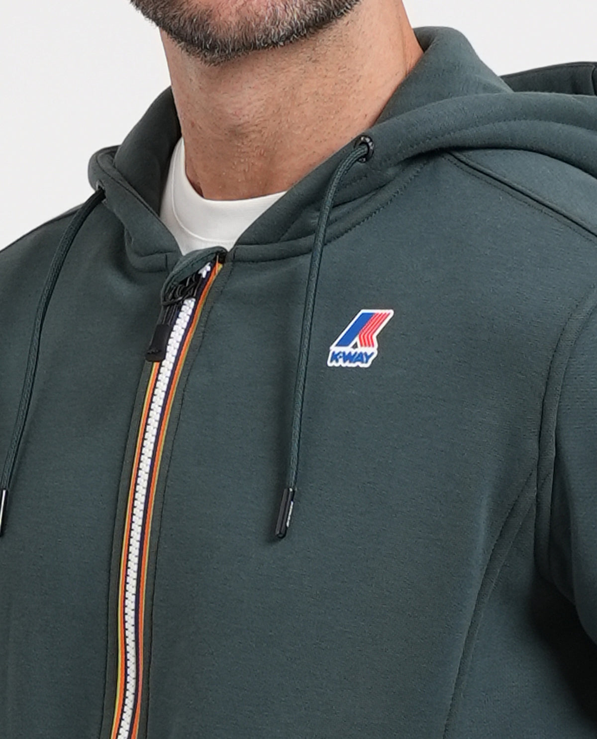 Felpa Prosper di K-way garzata fullzip 