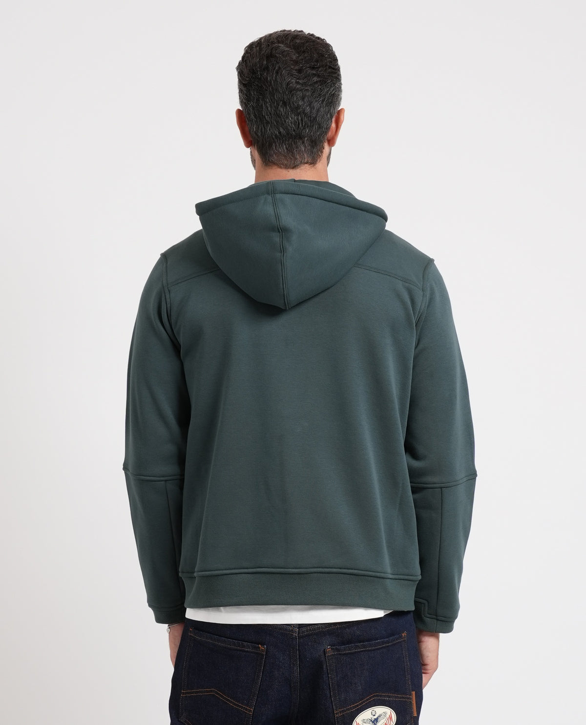 Felpa Prosper di K-way garzata fullzip 