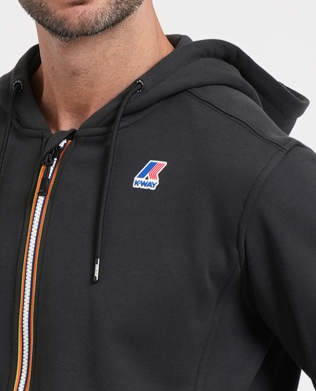 Felpa Prosper di K-way garzata fullzip 