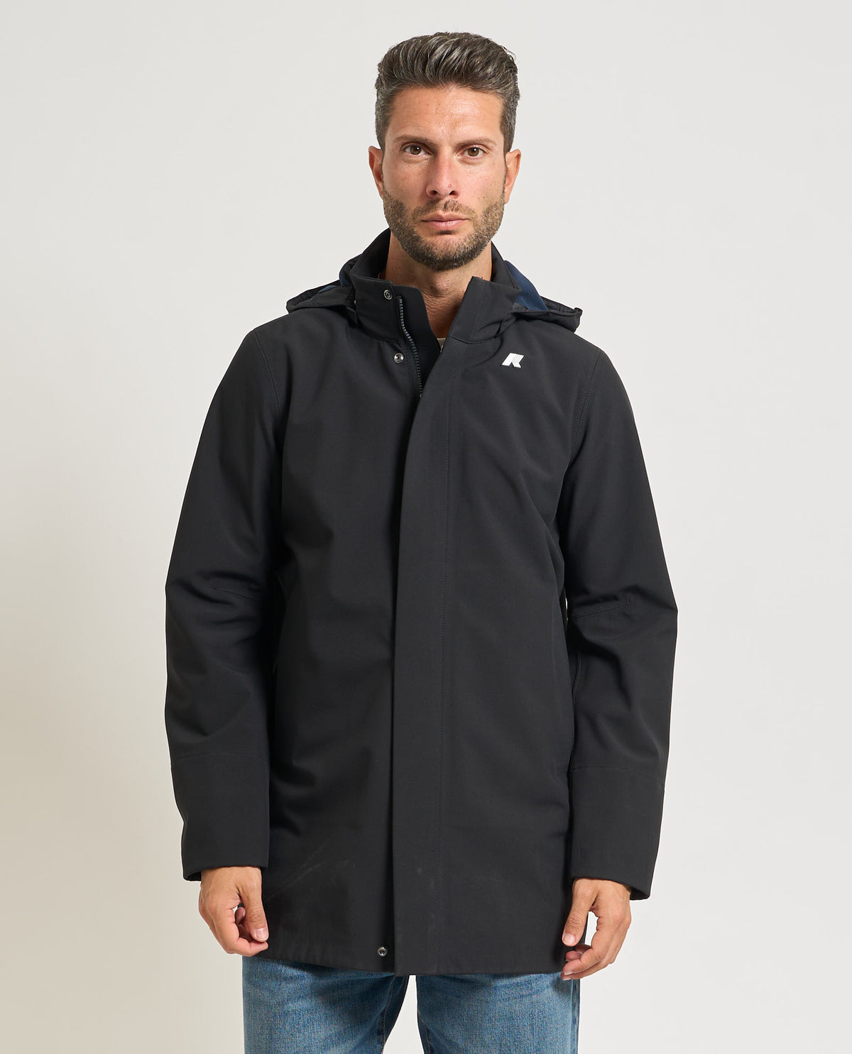 Parka uomo Duke Bonded di K-way con cappuccio 