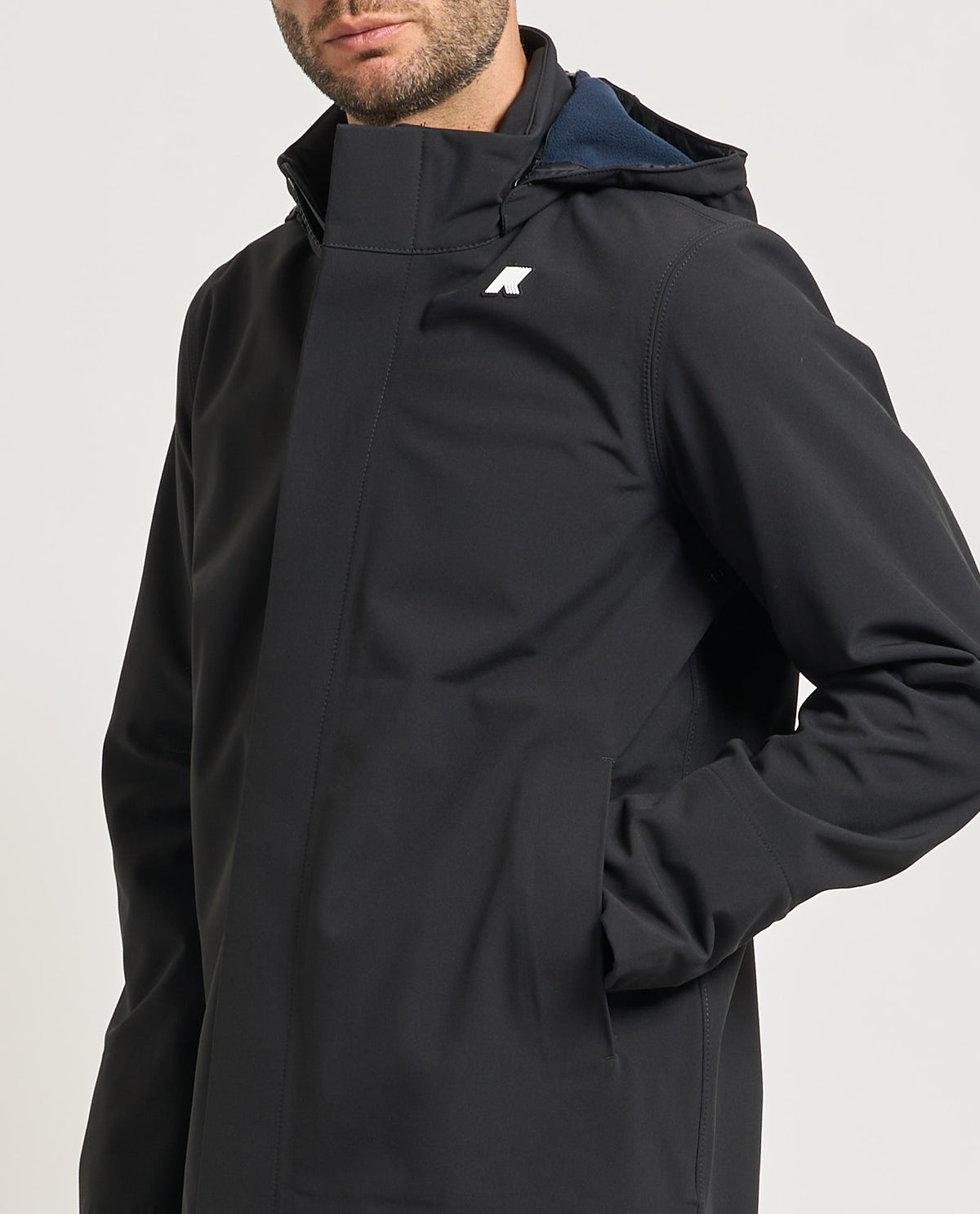 Parka uomo Duke Bonded di K-way con cappuccio 