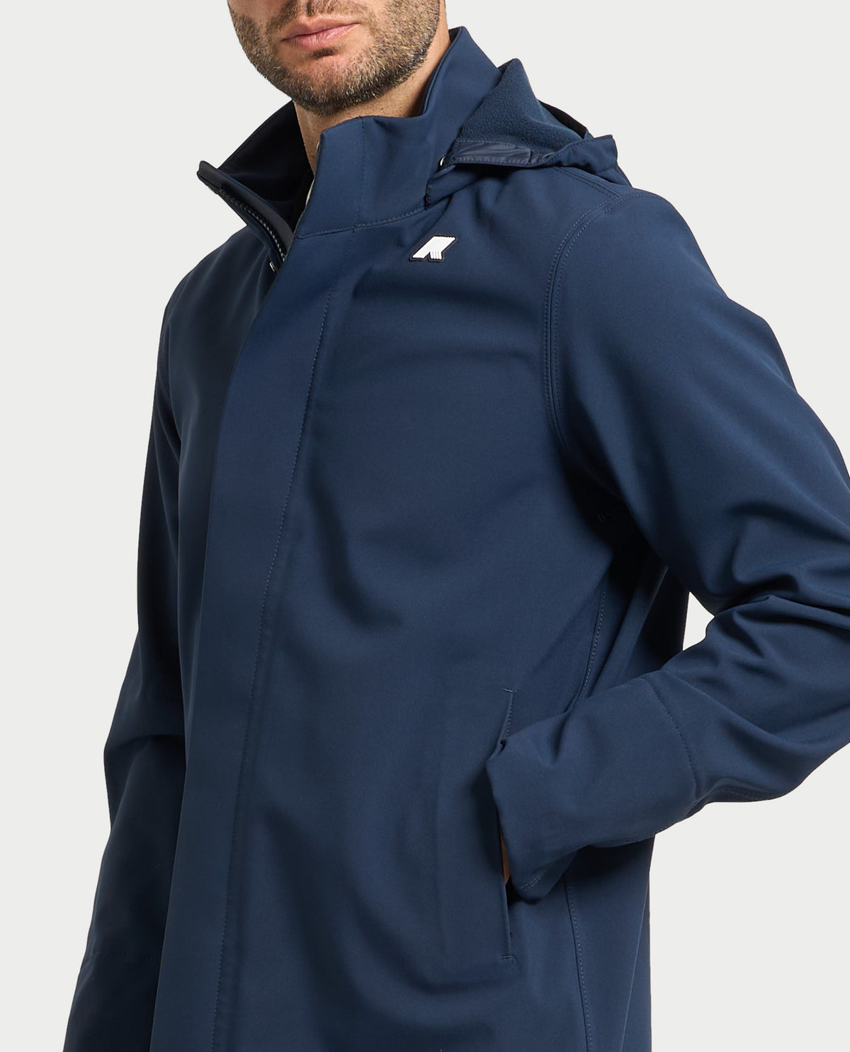 Parka uomo Duke Bonded di K-way con cappuccio 