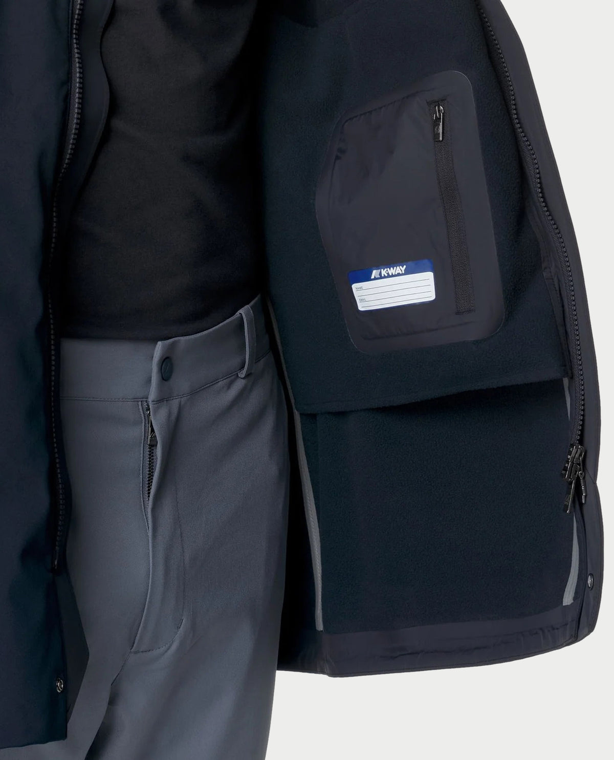Parka uomo Duke Bonded di K-way con cappuccio 