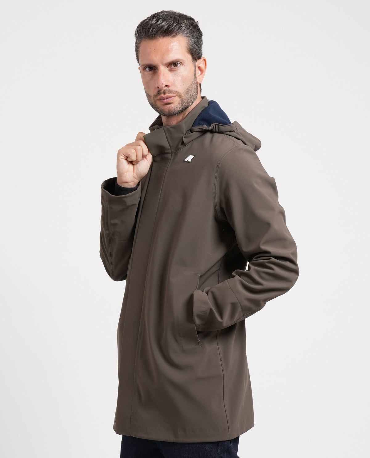 Parka uomo Duke Bonded di K-way con cappuccio 