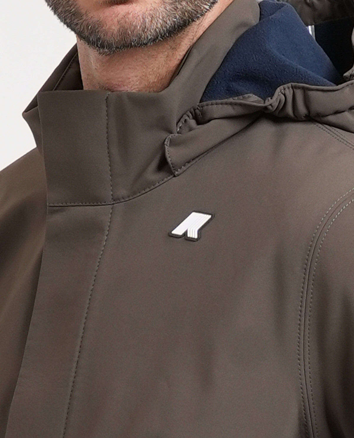 Parka uomo Duke Bonded di K-way con cappuccio 