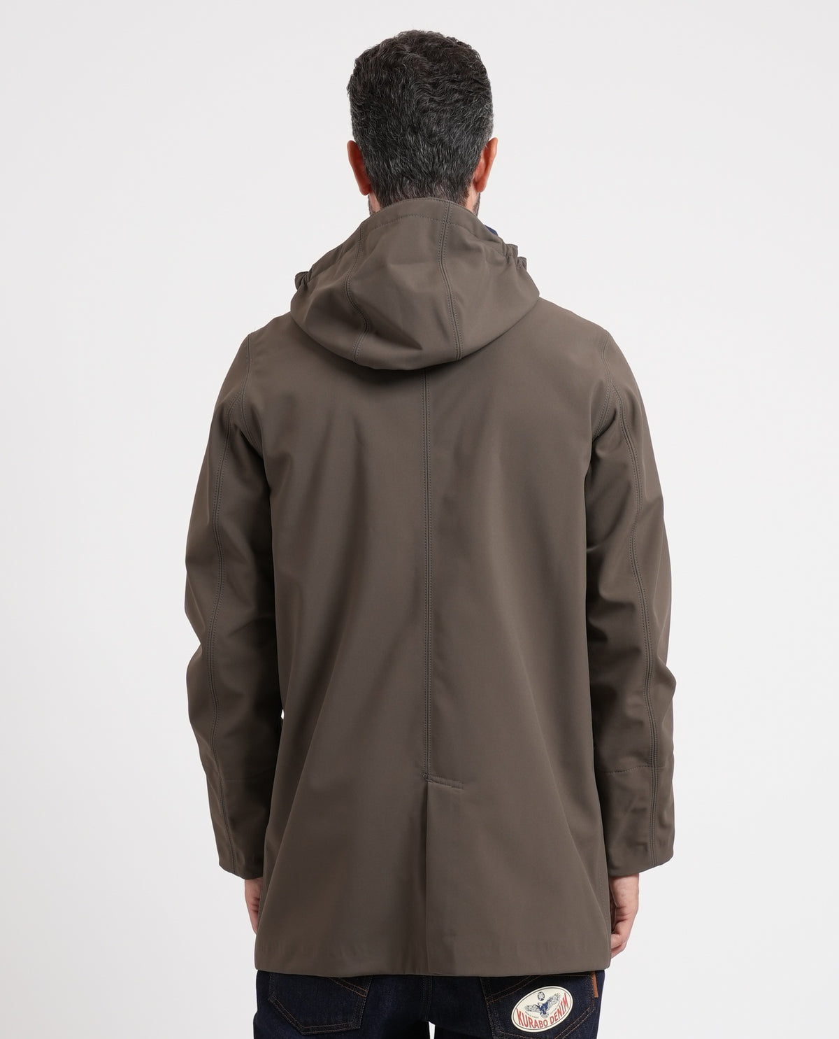 Parka uomo Duke Bonded di K-way con cappuccio 
