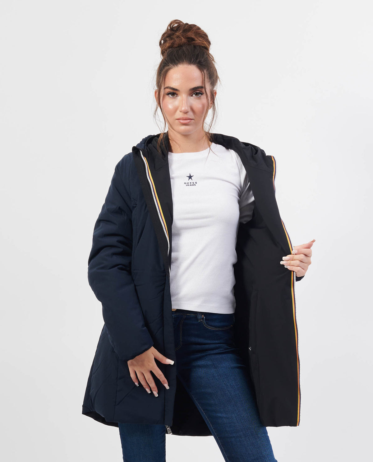 Giacca donna Denise di K-way reversibile 