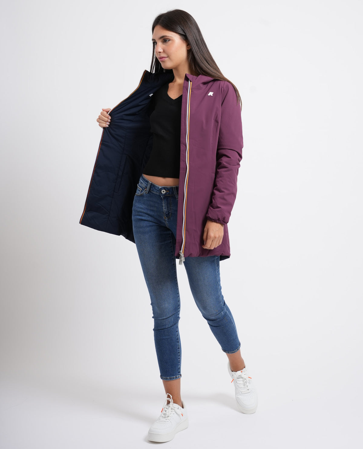 Giacca donna Denise di K-way reversibile 