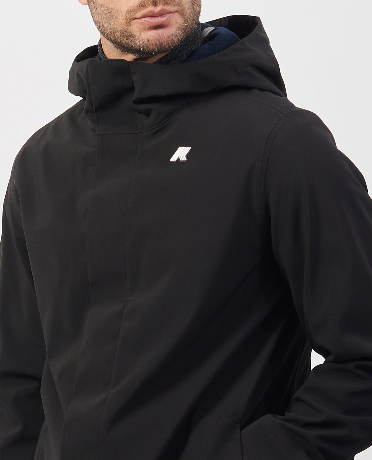 Giacca lunga uomo Marlyn di K-way con cappuccio 