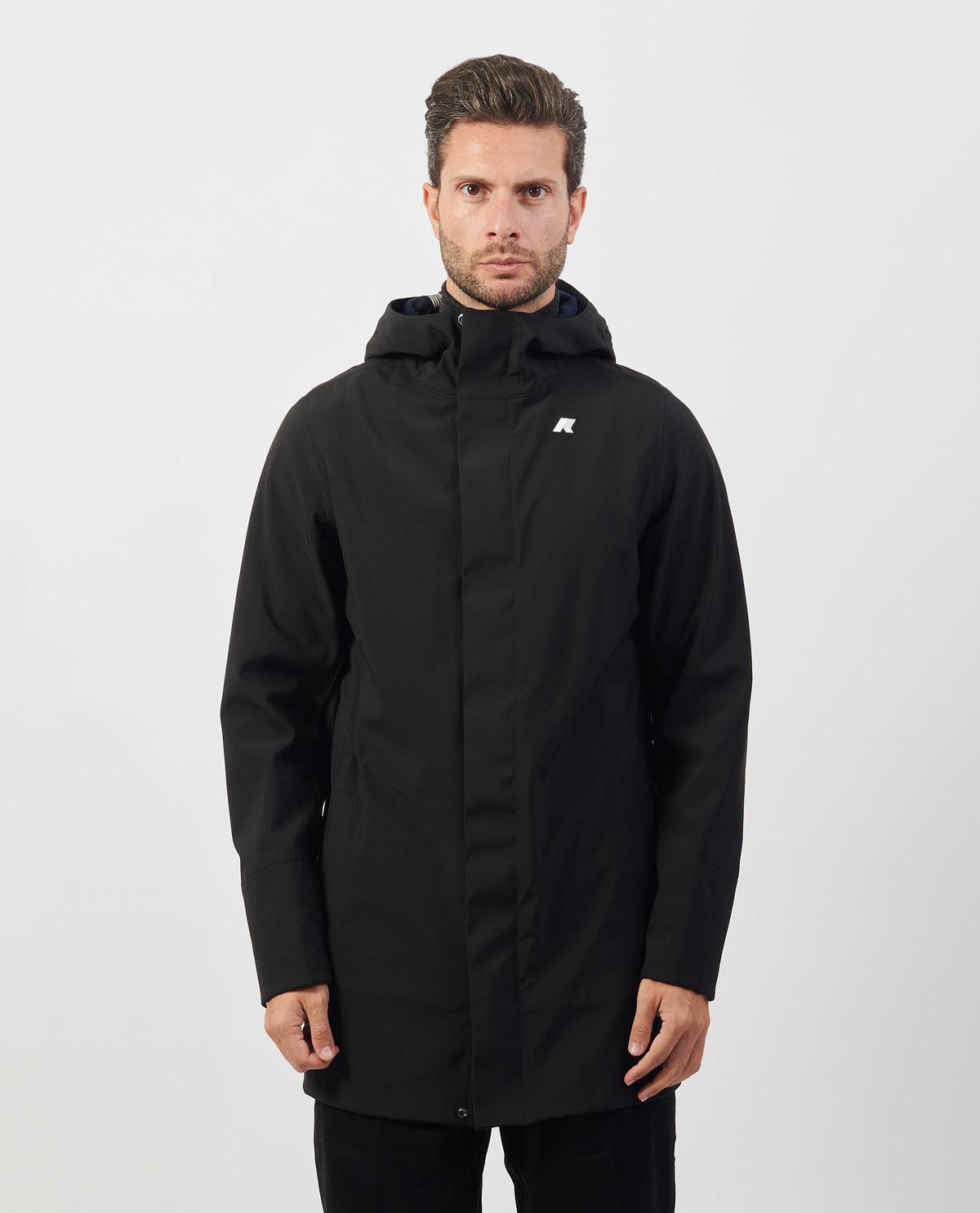 Giacca lunga uomo Marlyn di K-way con cappuccio 