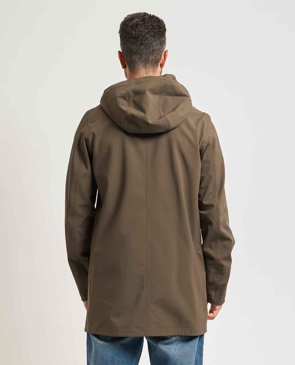 Giacca lunga uomo Marlyn di K-way con cappuccio 