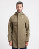 K-way men's Marlyn long jacket with hood