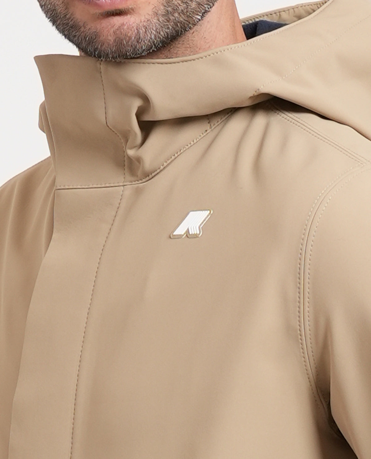 Giacca lunga uomo Marlyn di K-way con cappuccio 
