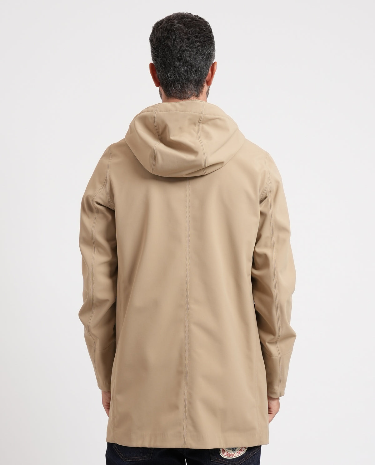 Giacca lunga uomo Marlyn di K-way con cappuccio 