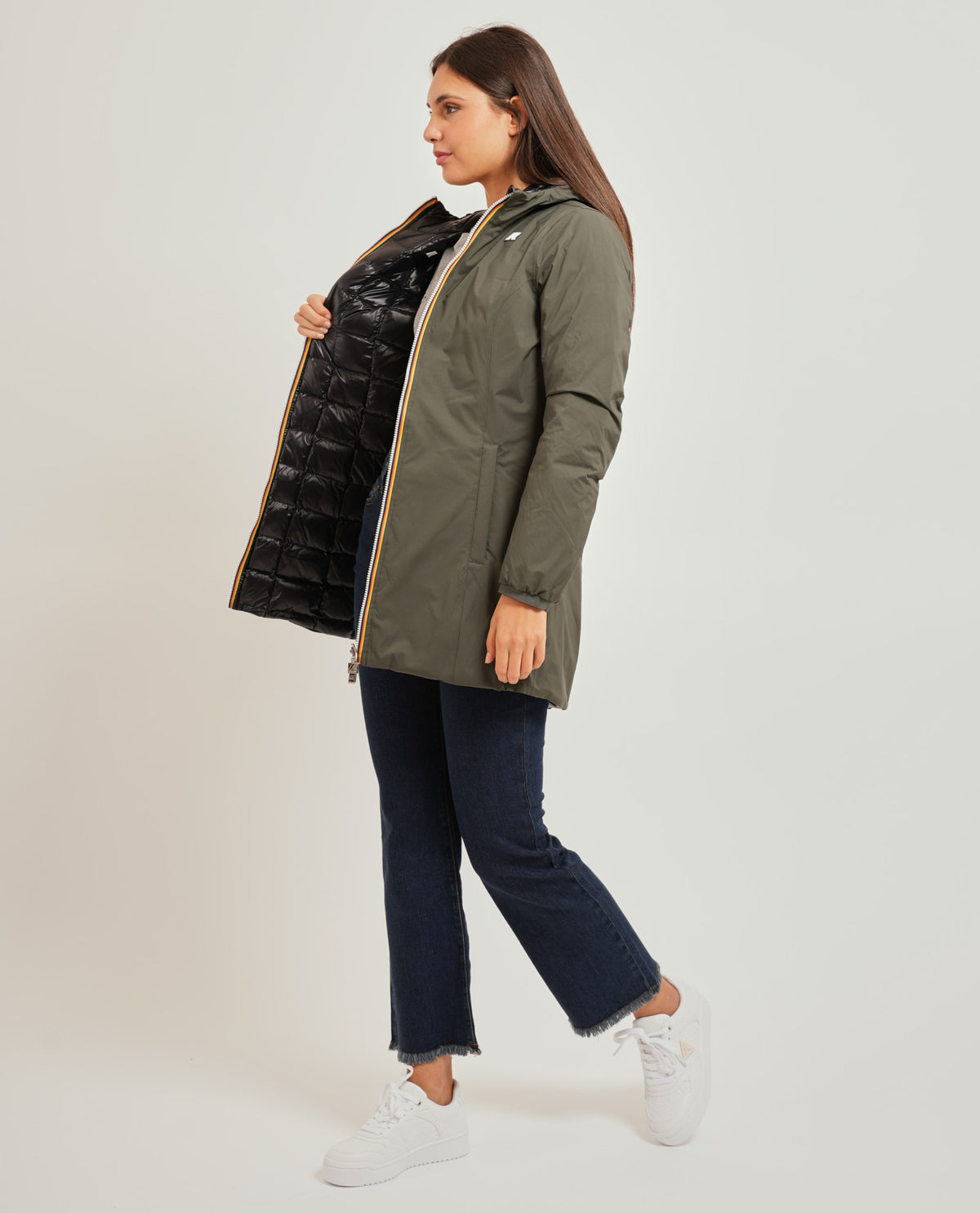 Giacca donna Denise Thermo di K-way reversibile 
