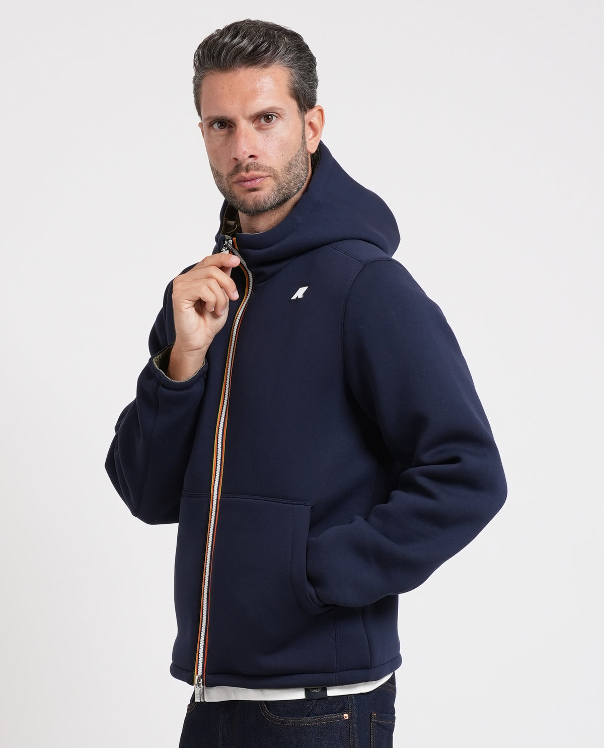 Giacca corta Jack Spacer K-way reversibile 