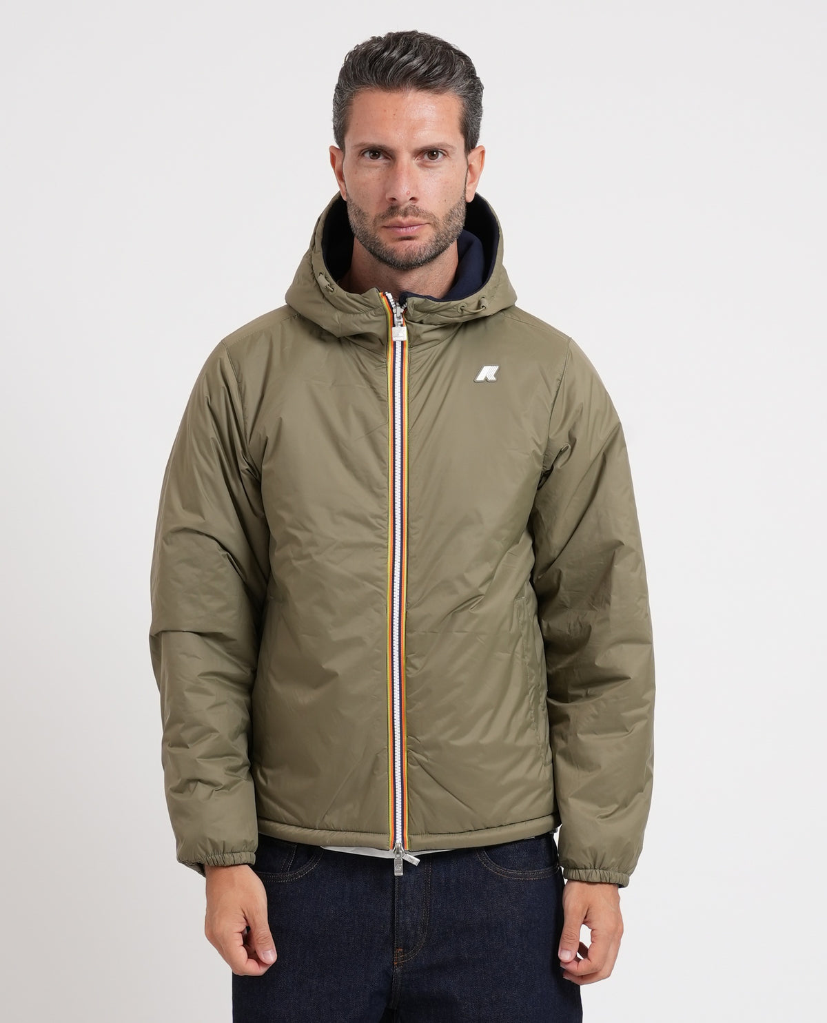 Giacca corta Jack Spacer K-way reversibile 