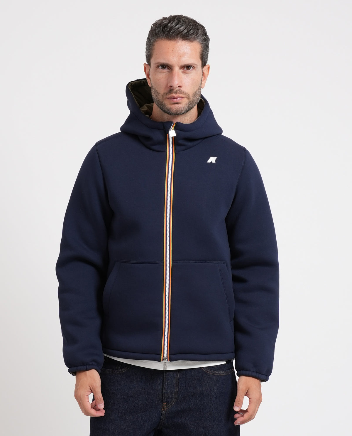 Giacca corta Jack Spacer K-way reversibile 