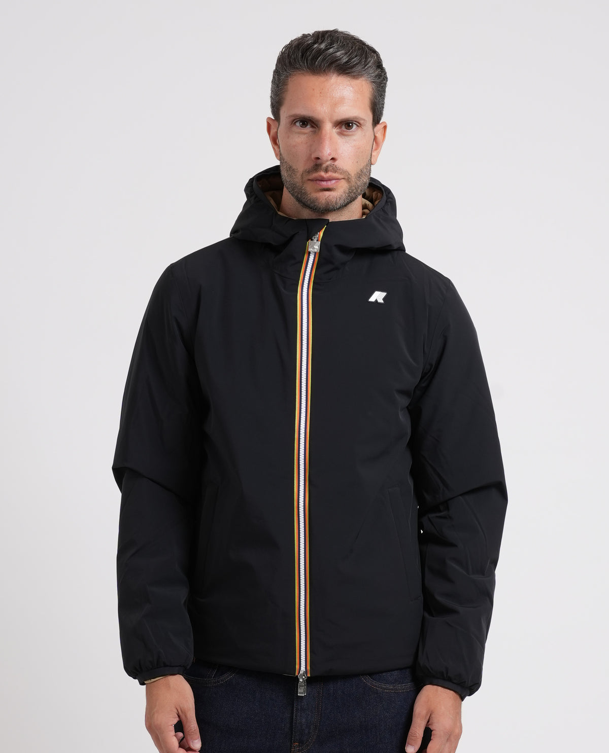 Giacca corta Jack Spacer K-way reversibile 