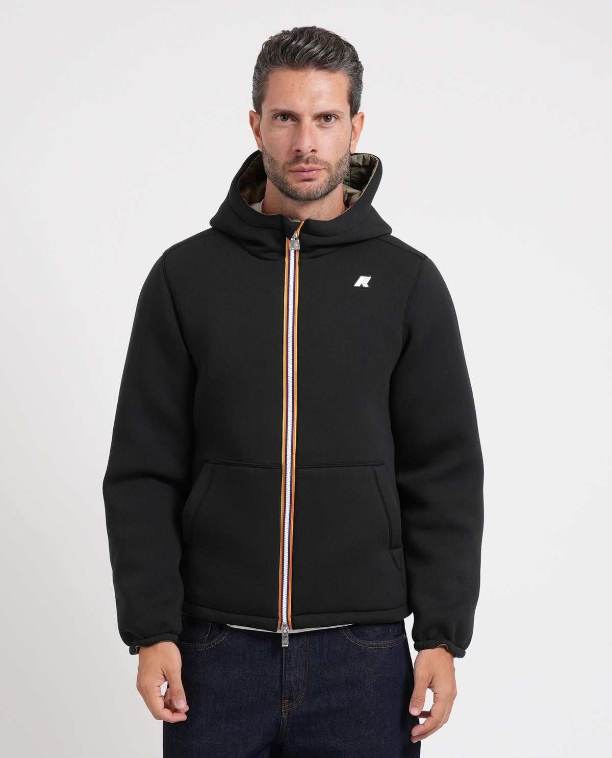 Giacca corta Jack Spacer K-way reversibile 