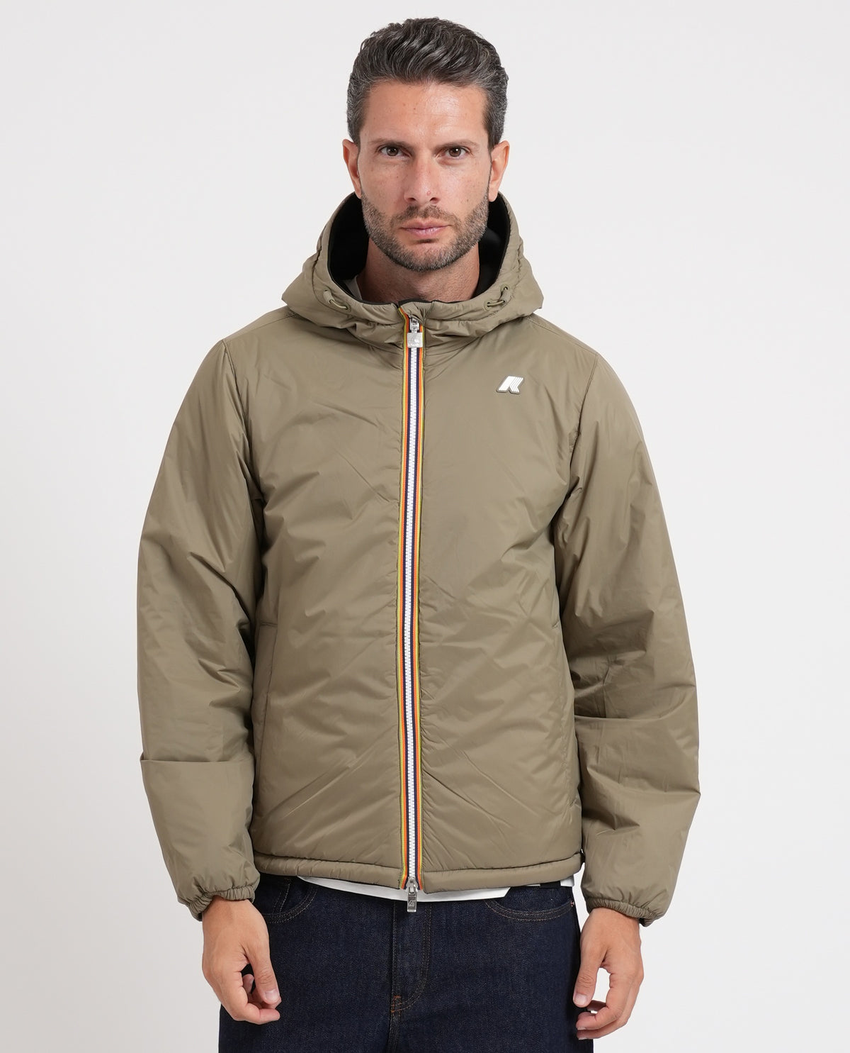 Giacca corta Jack Spacer K-way reversibile 