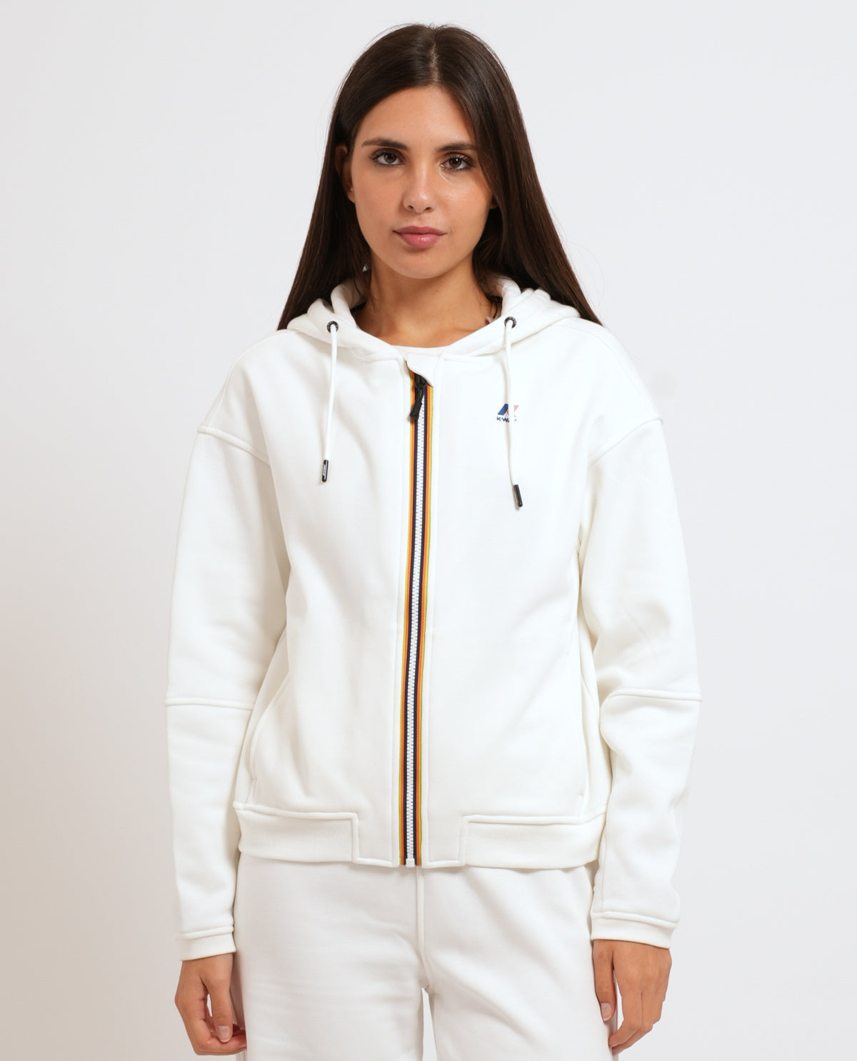 Felpa donna Lara Brushed K-way in pile 