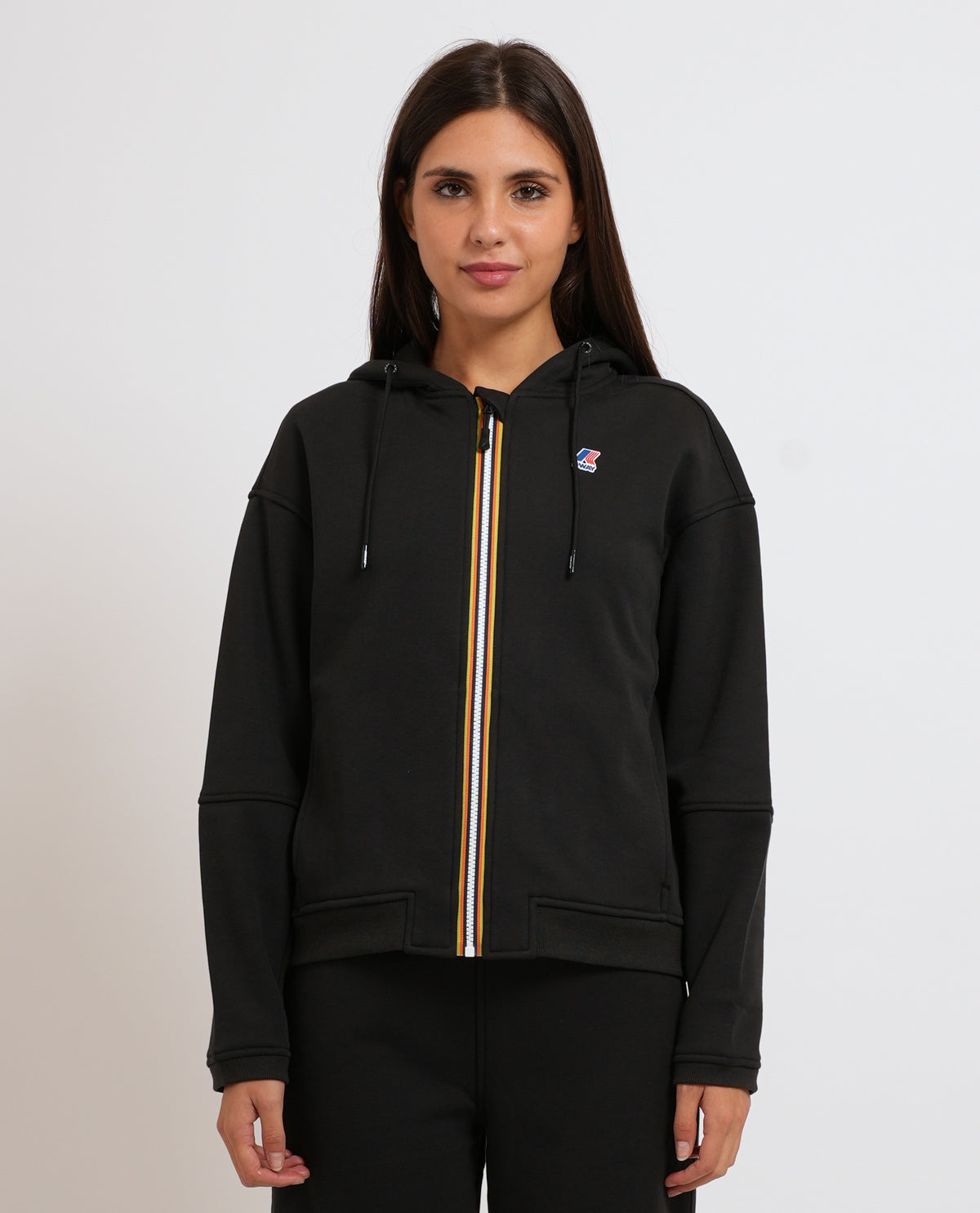 Felpa donna Lara Brushed K-way in pile 