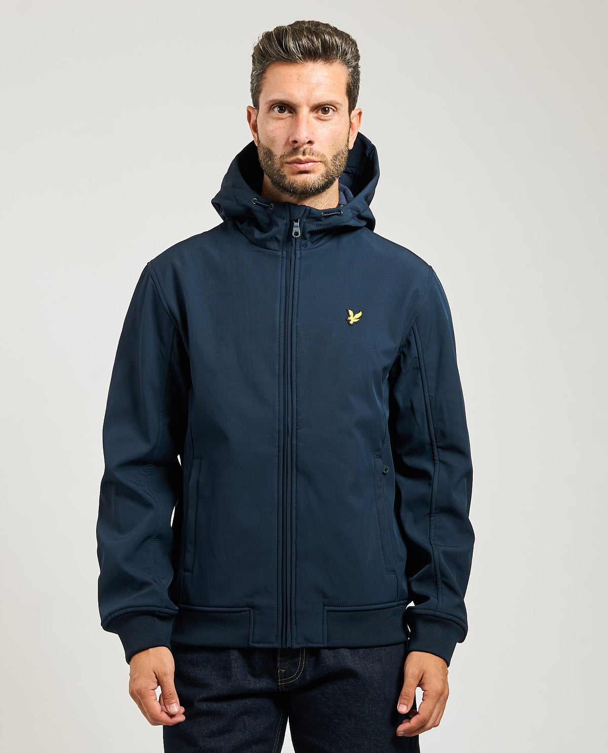 Giacca softshell uomo Lyle & Scott foderata in pile 
