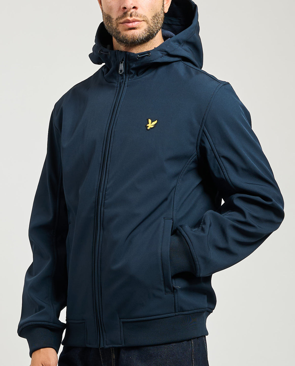 Giacca softshell uomo Lyle & Scott foderata in pile 