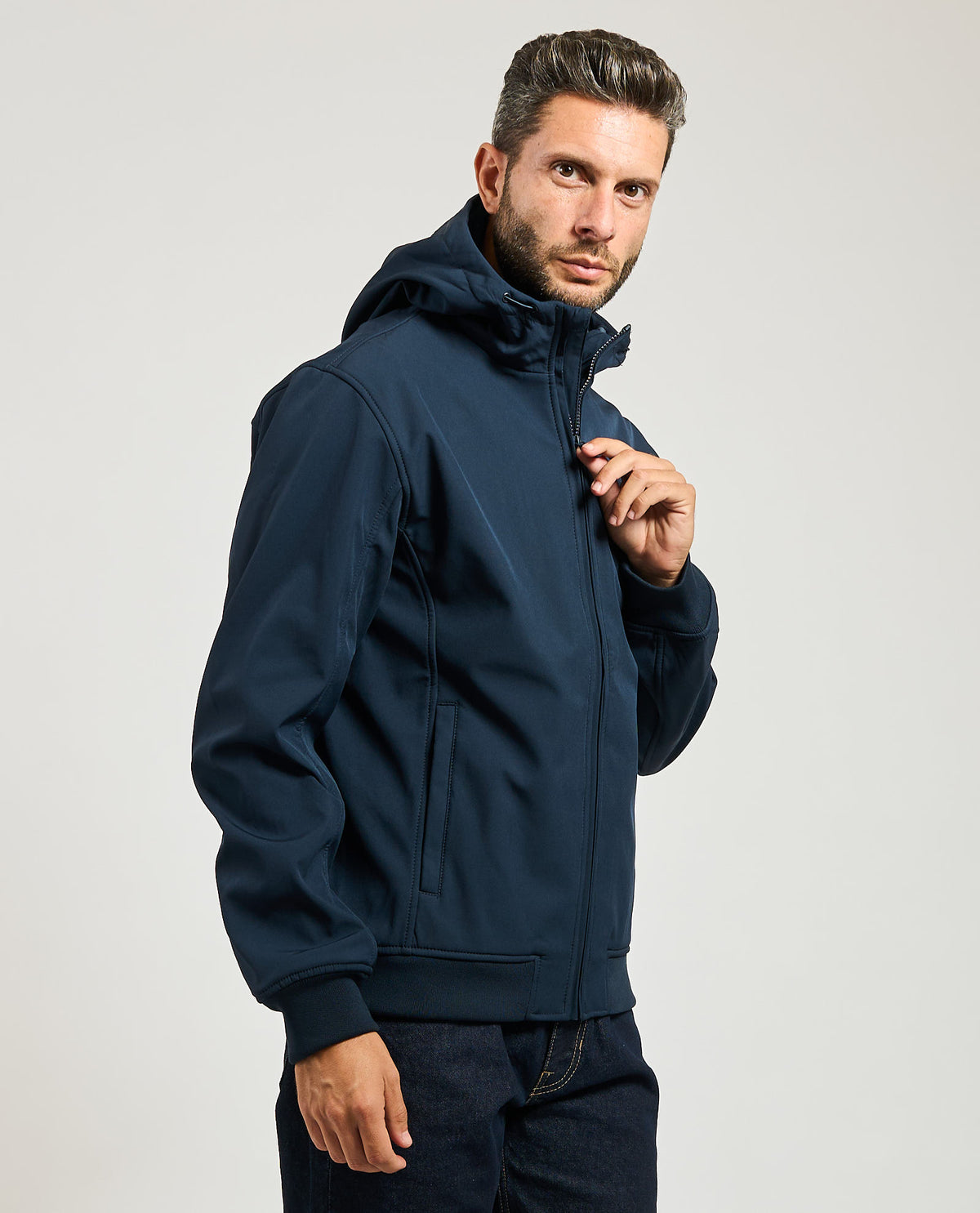 Giacca softshell uomo Lyle & Scott foderata in pile 