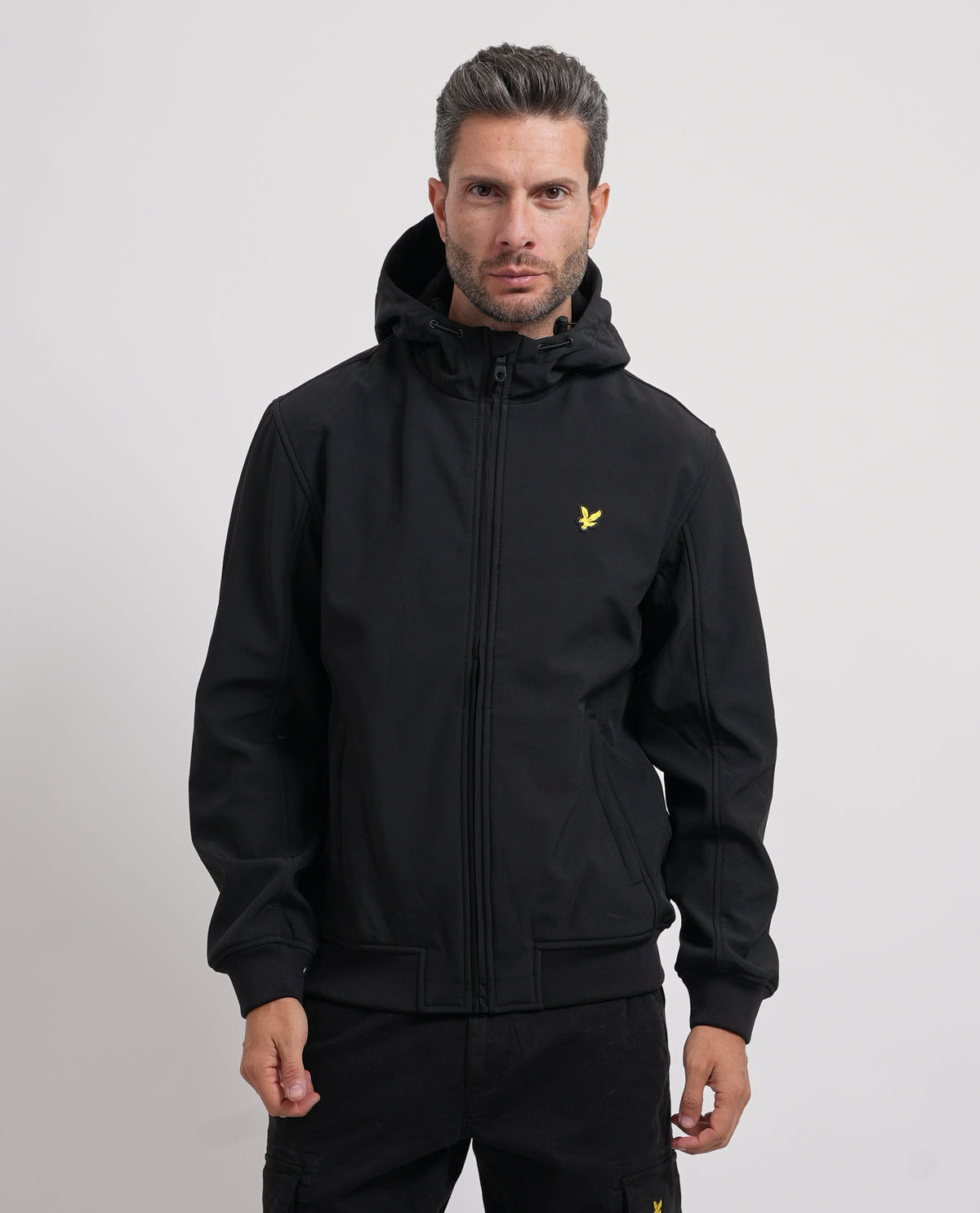 Giacca softshell uomo Lyle & Scott foderata in pile 