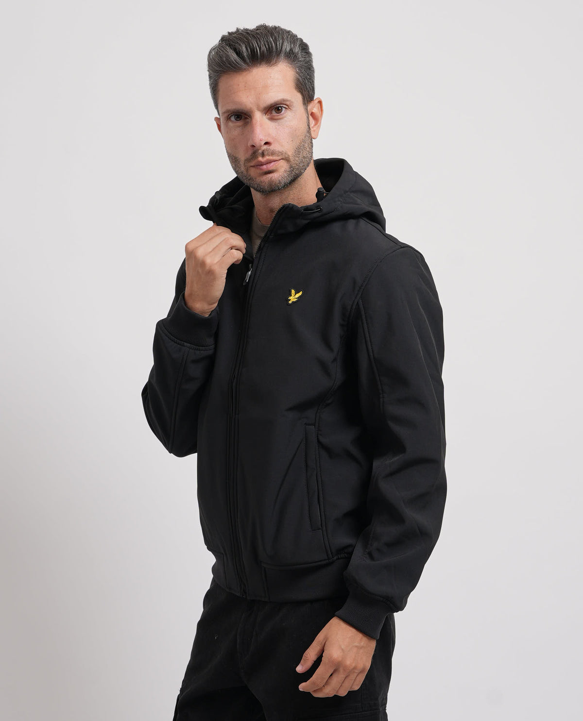 Giacca softshell uomo Lyle & Scott foderata in pile 