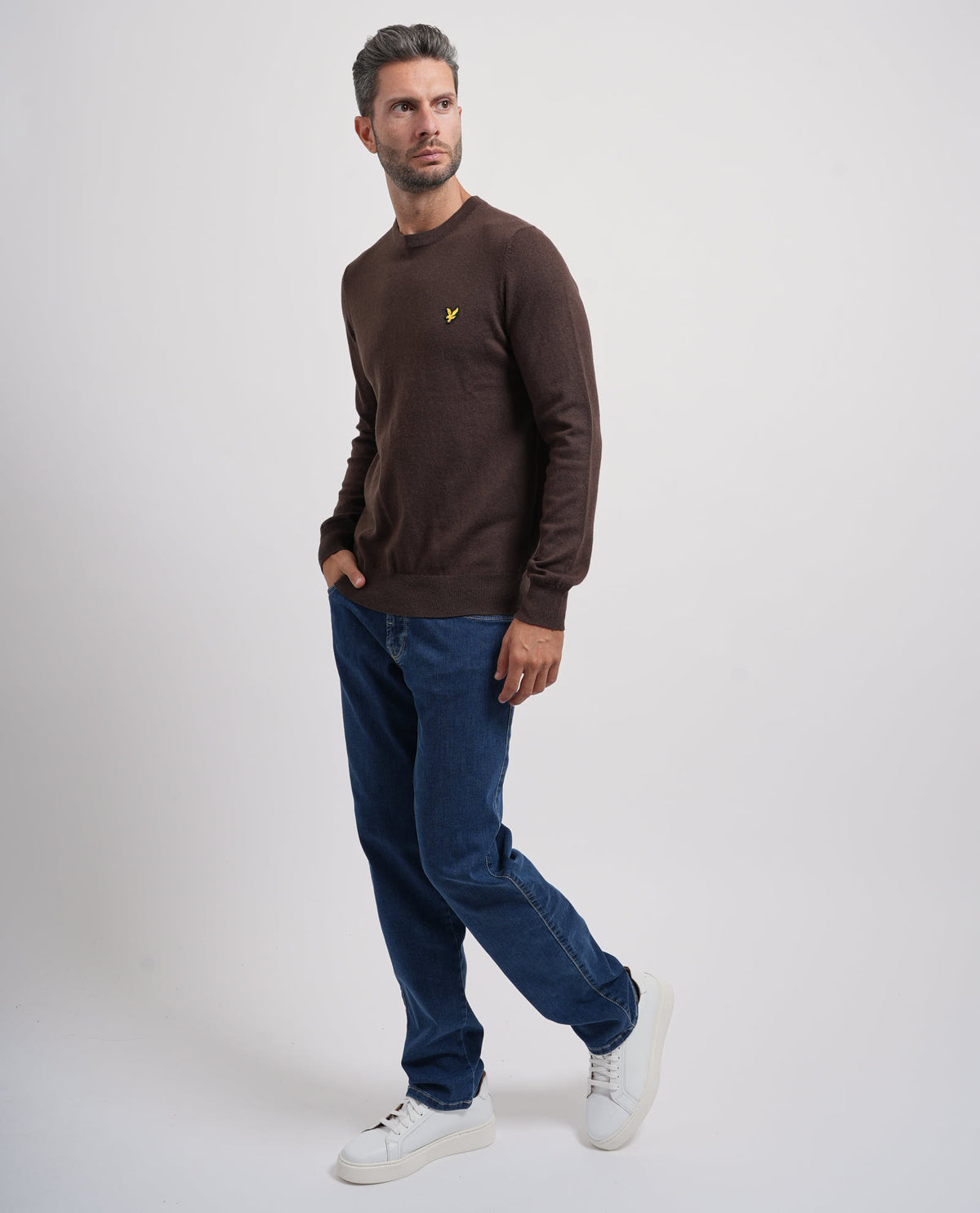 Maglione uomo Lyle & Scott con logo 