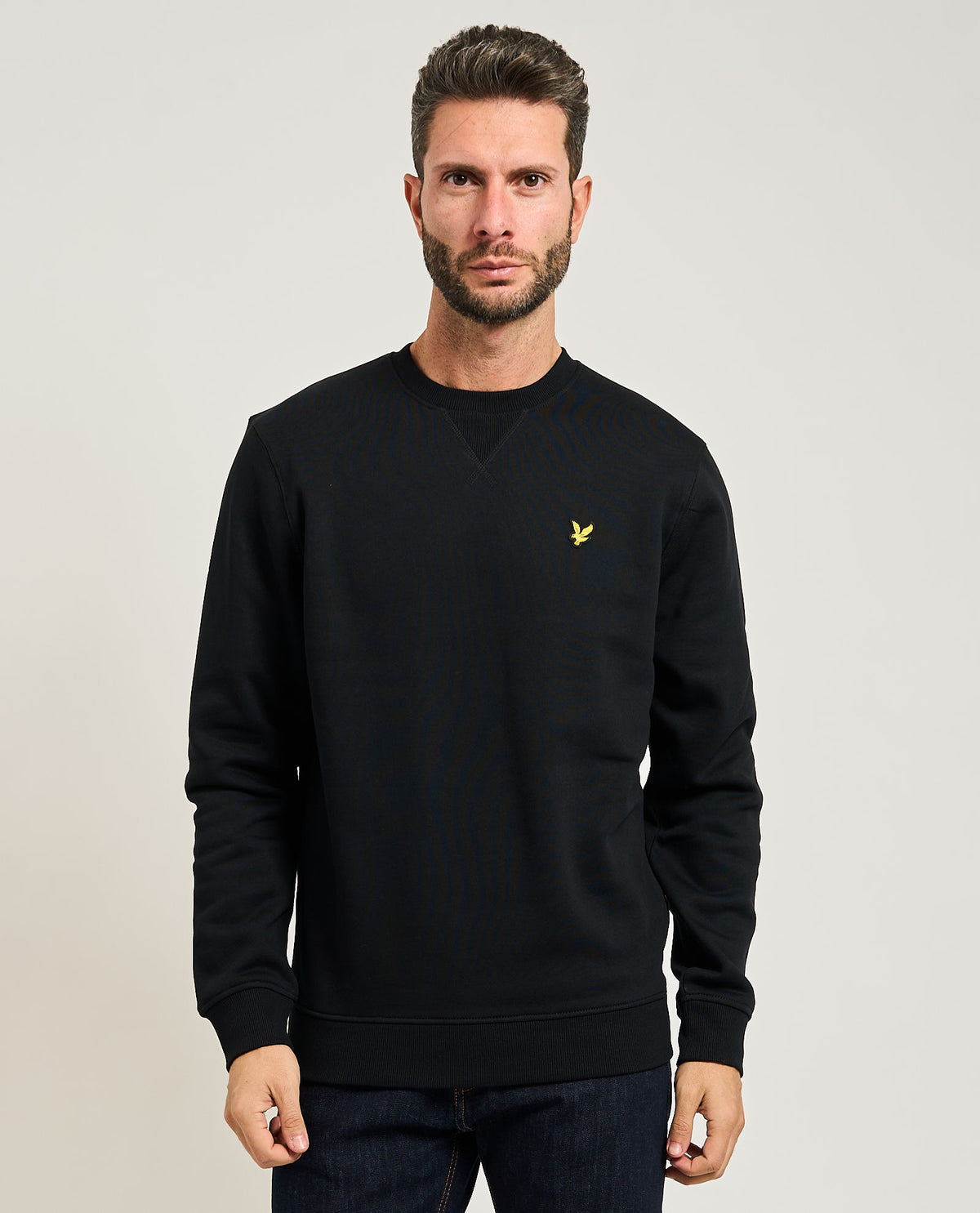 Felpa uomo Lyle & Scott basic girocollo<BR/> 