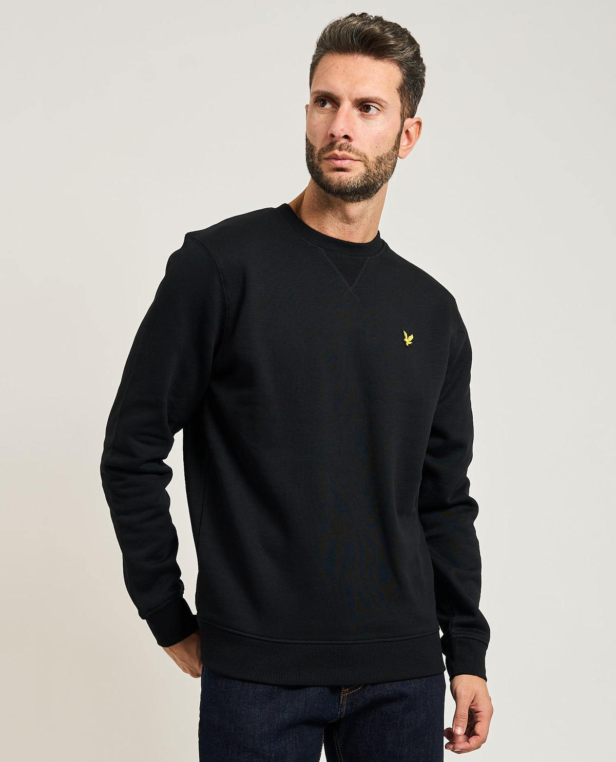 Felpa uomo Lyle & Scott basic girocollo<BR/> 
