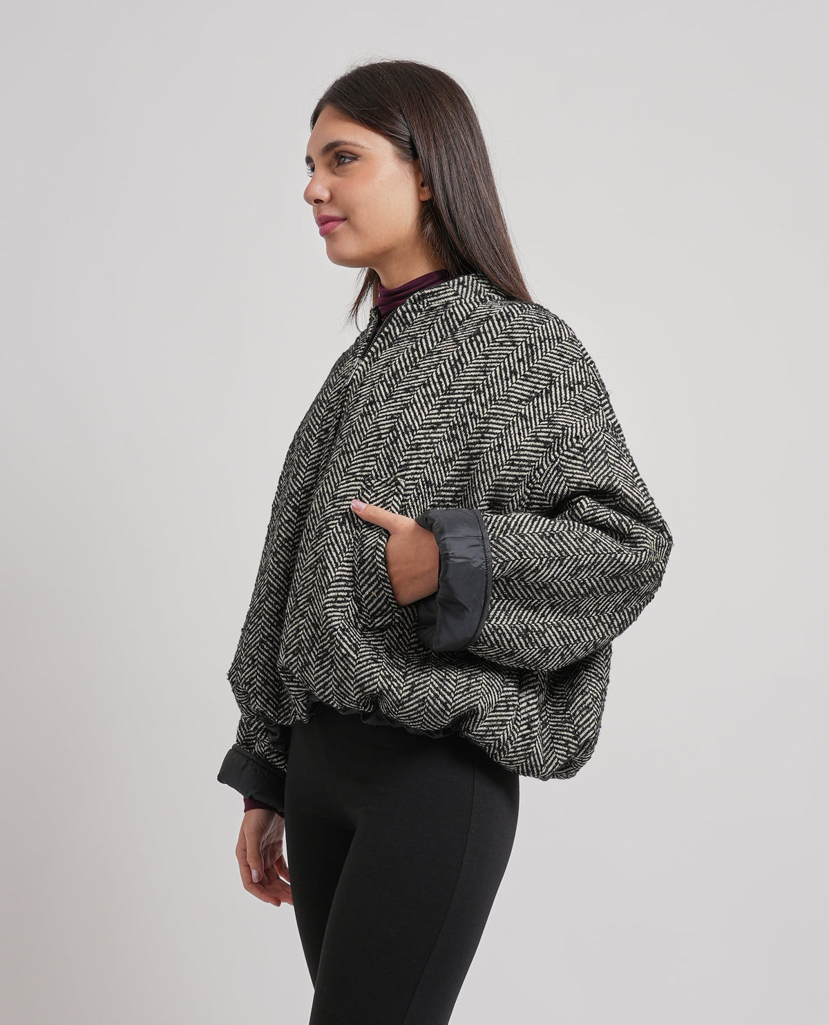 Giubbotto donna MDM fullzip e collo 