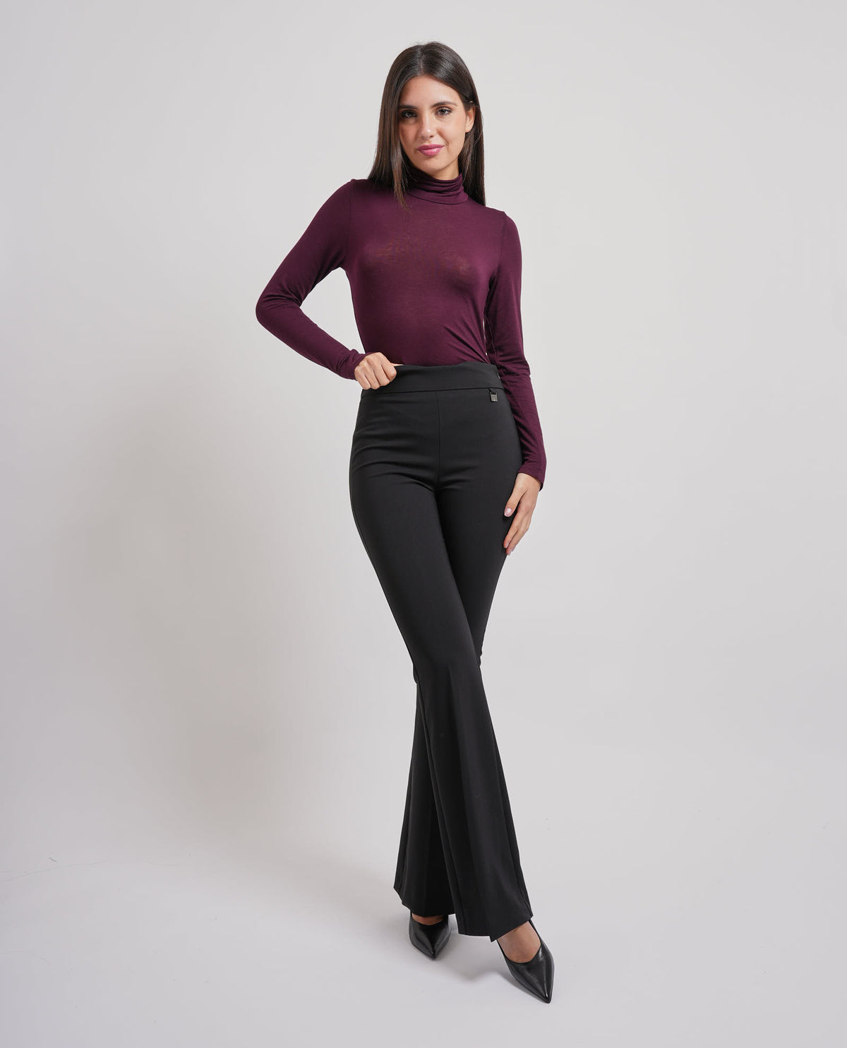 Pantaloni donna MDM con elastico in vita 