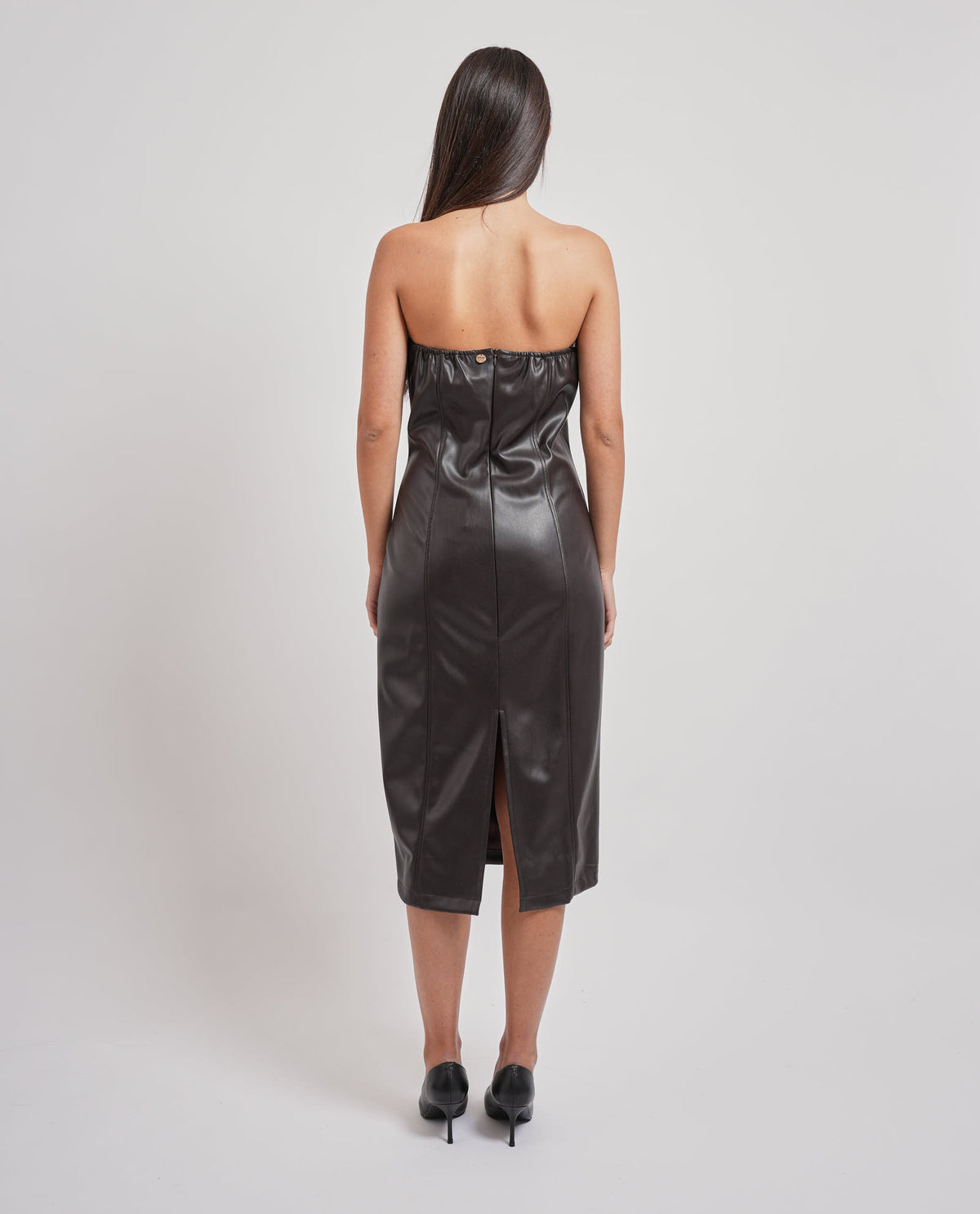Vestito lungo MDM donna senza maniche 