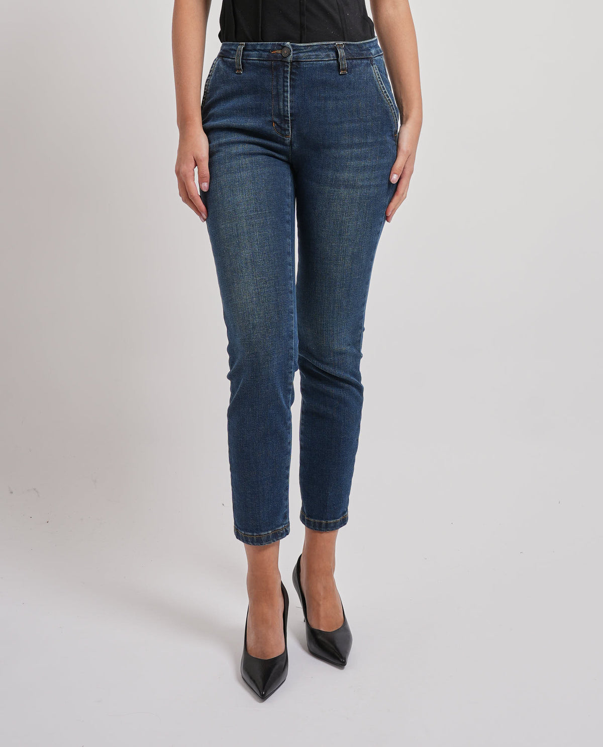 Jeans Skinny Dark Blue Manila Grace 