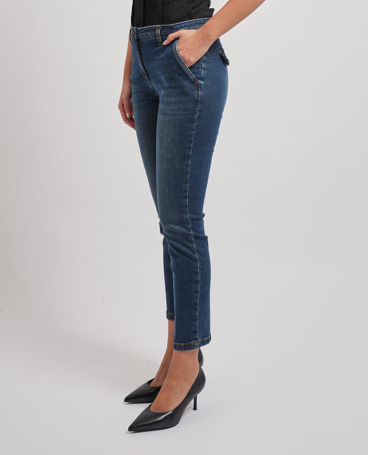 Jeans Skinny Dark Blue Manila Grace 